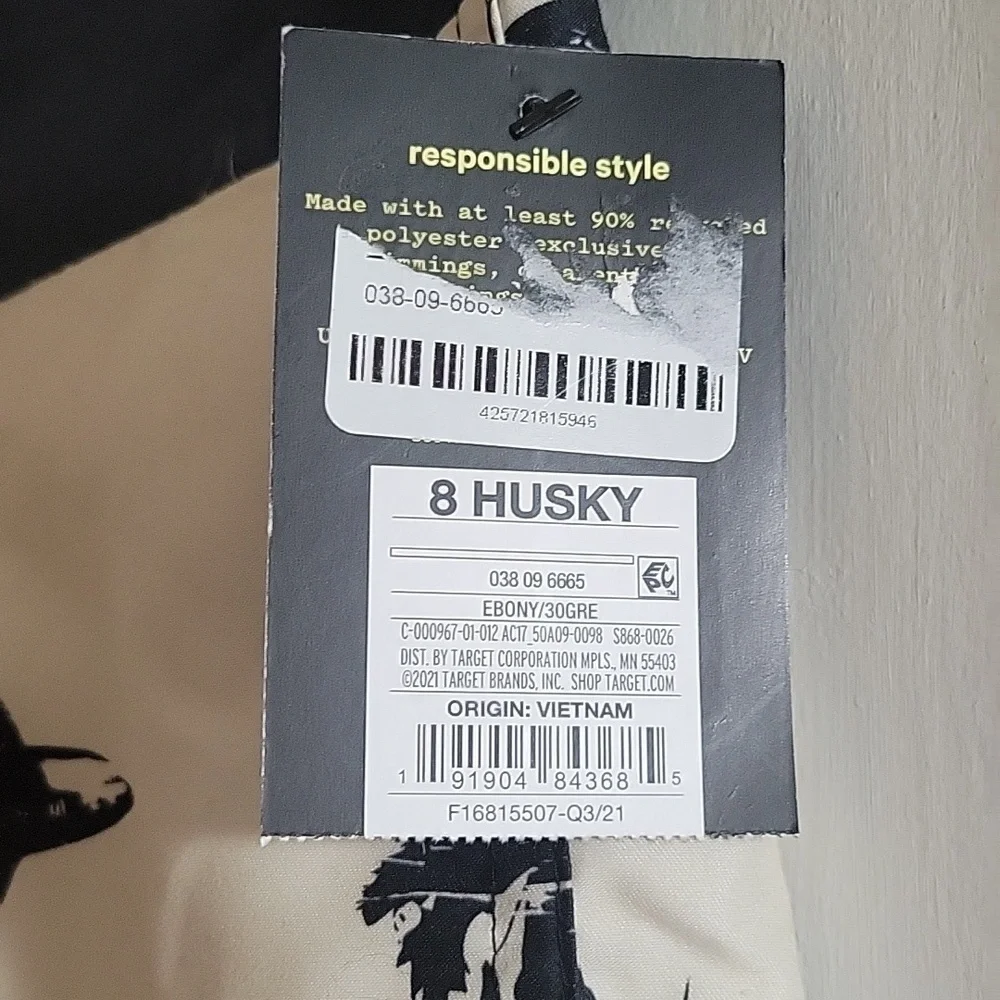 Art Class Boys Shark Print Board Shorts, size: 8 Husky, NWT